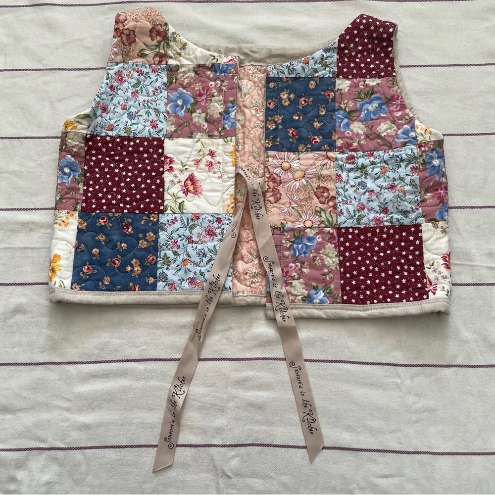 Floral Patchwork Vest - image 1
